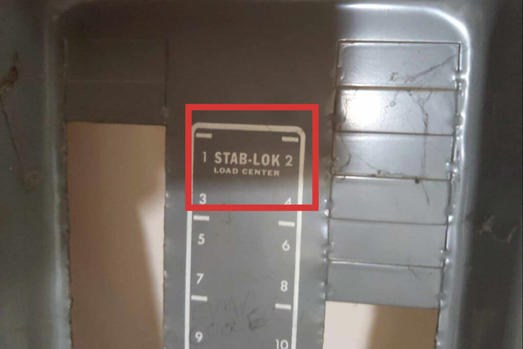 Stab Lok electrical panel