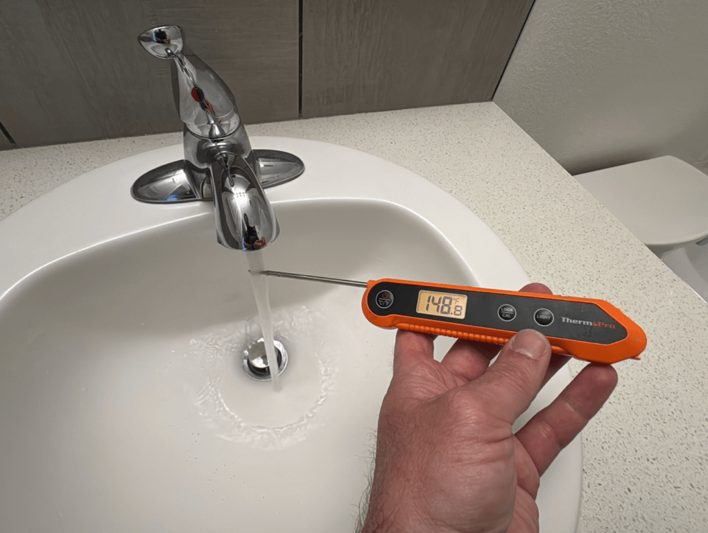 water heater maintenance - testing temperature